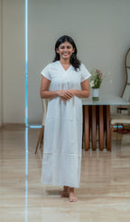 White Serenity Nightdress – Short Sleeve