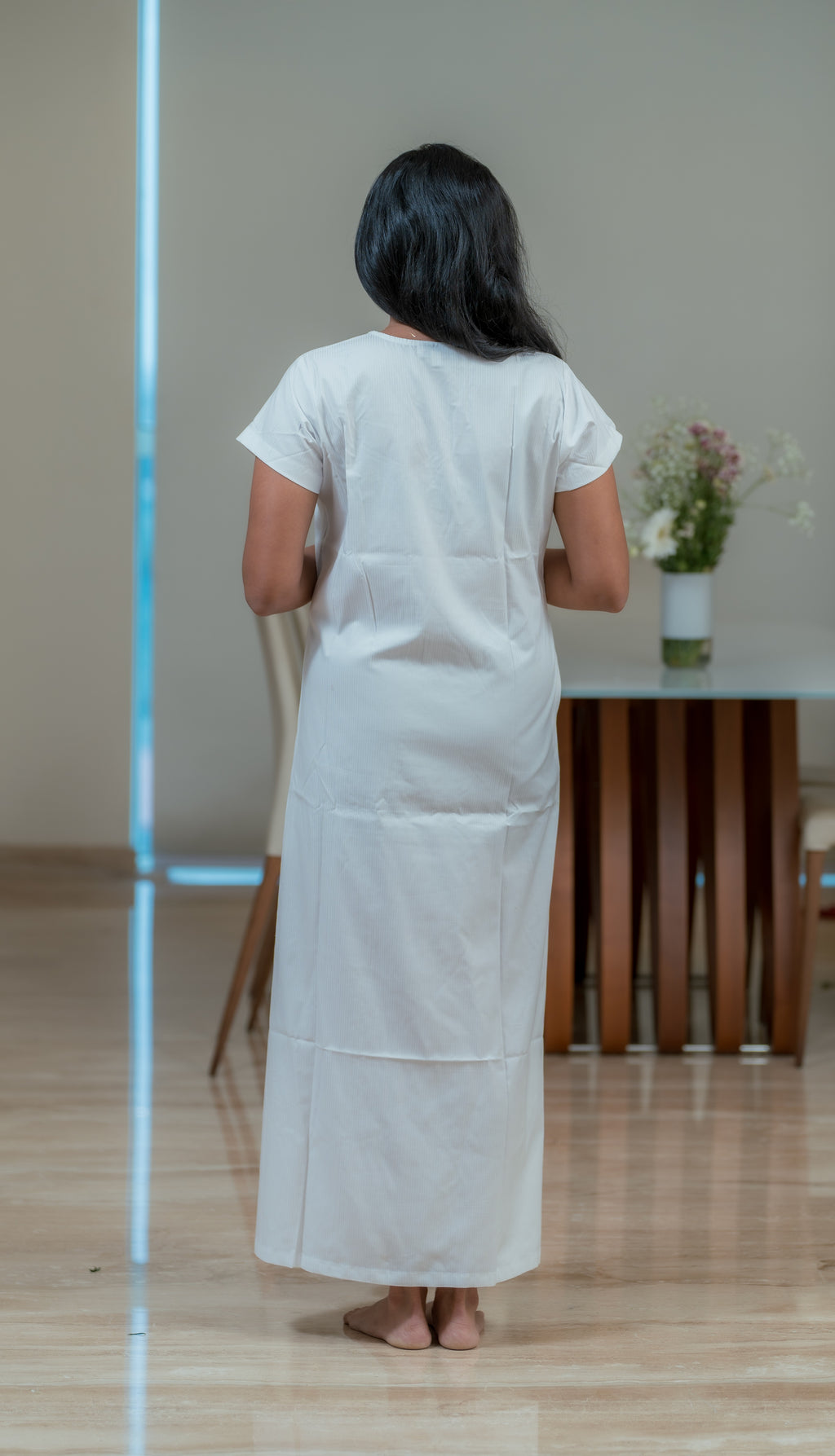 White Serenity Nightdress – Short Sleeve