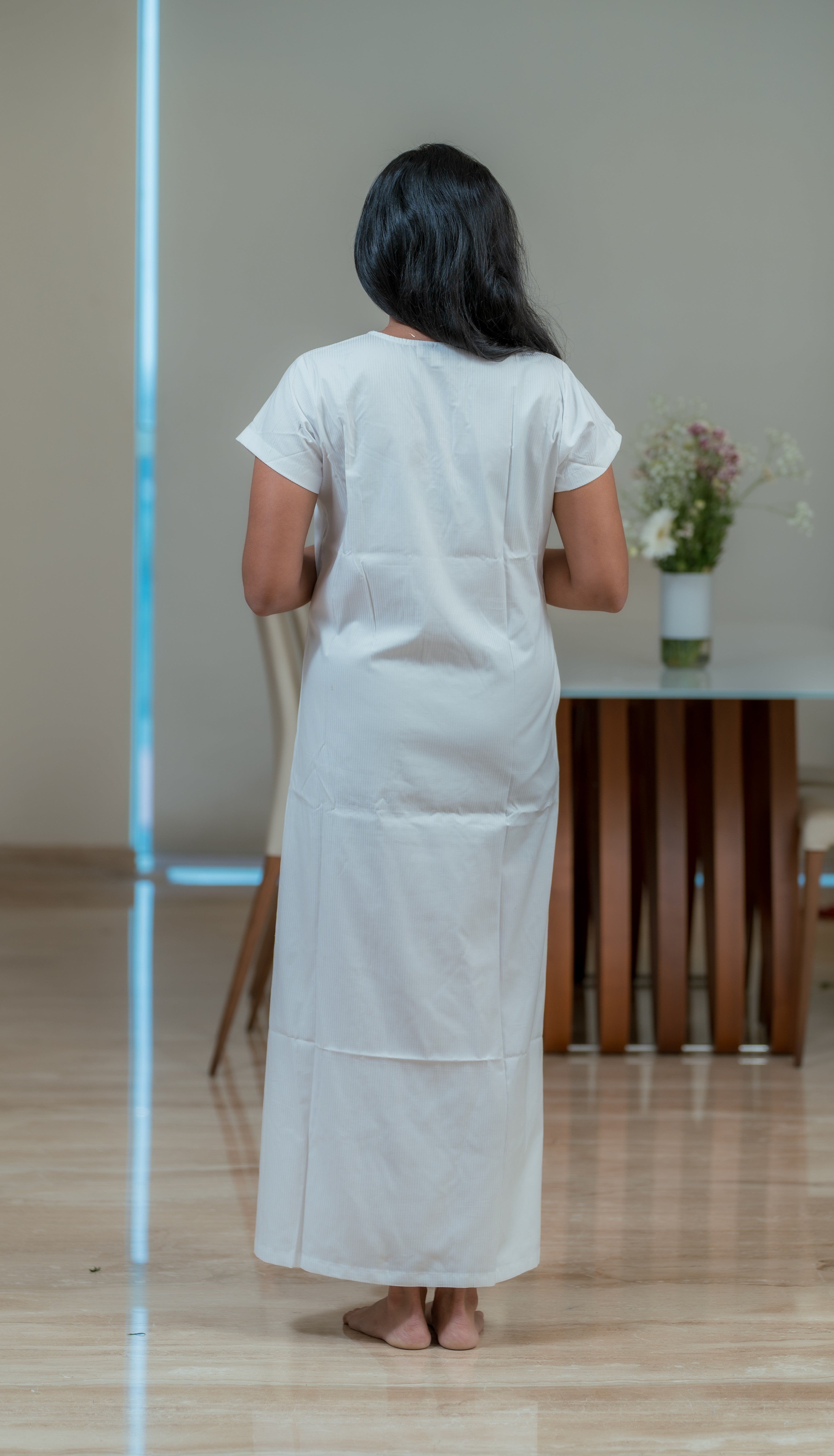 White Serenity Nightdress – Short Sleeve
