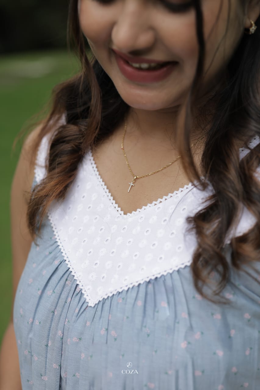 Blue Floral Nightdress