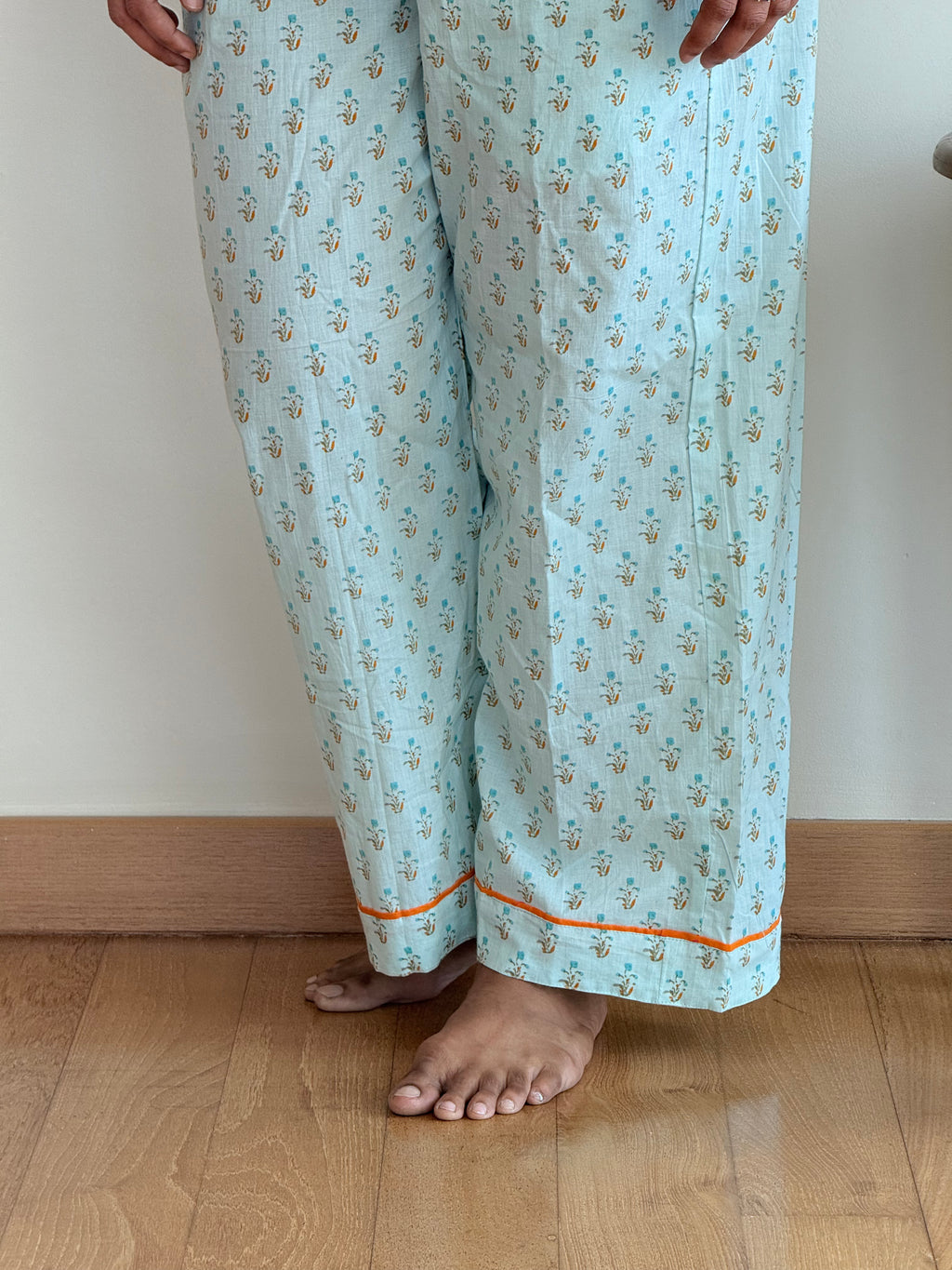 Orange floral cordset