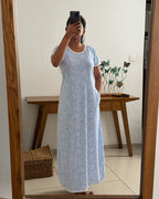 Blue Paisley Print