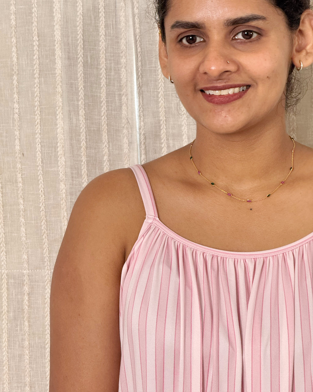 Blush Stripes Nightdress