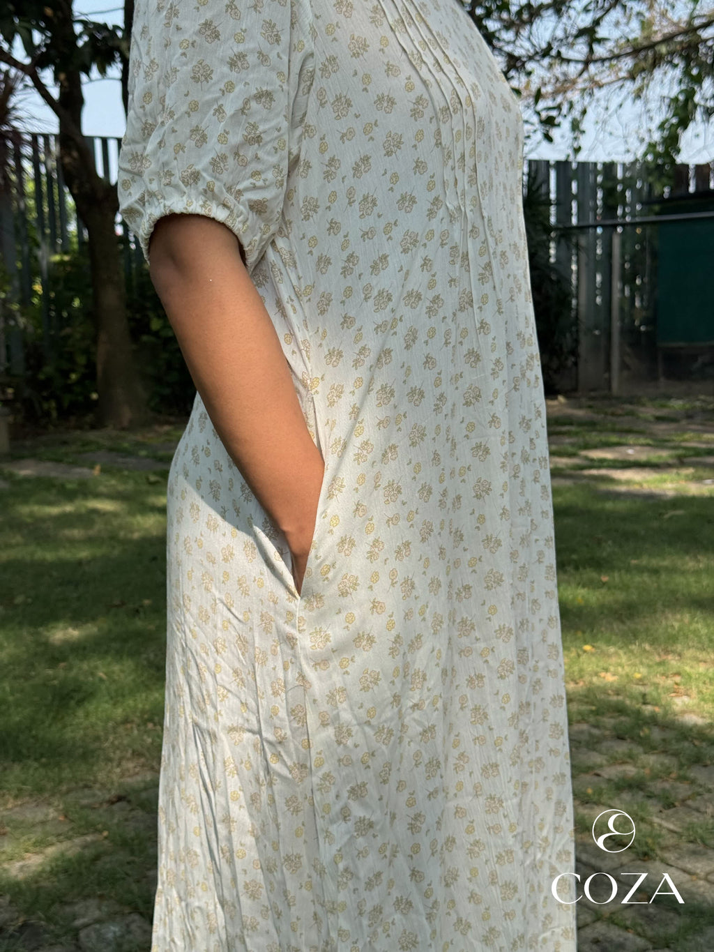 Green and Yellow Floral