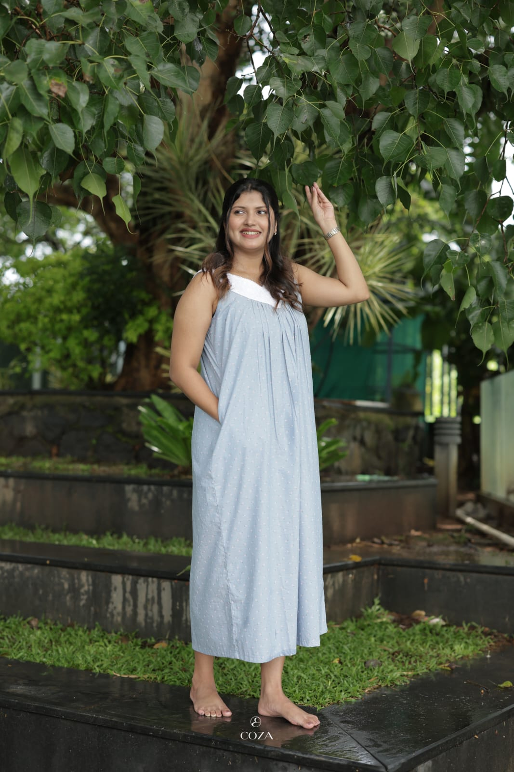 Blue Floral Nightdress